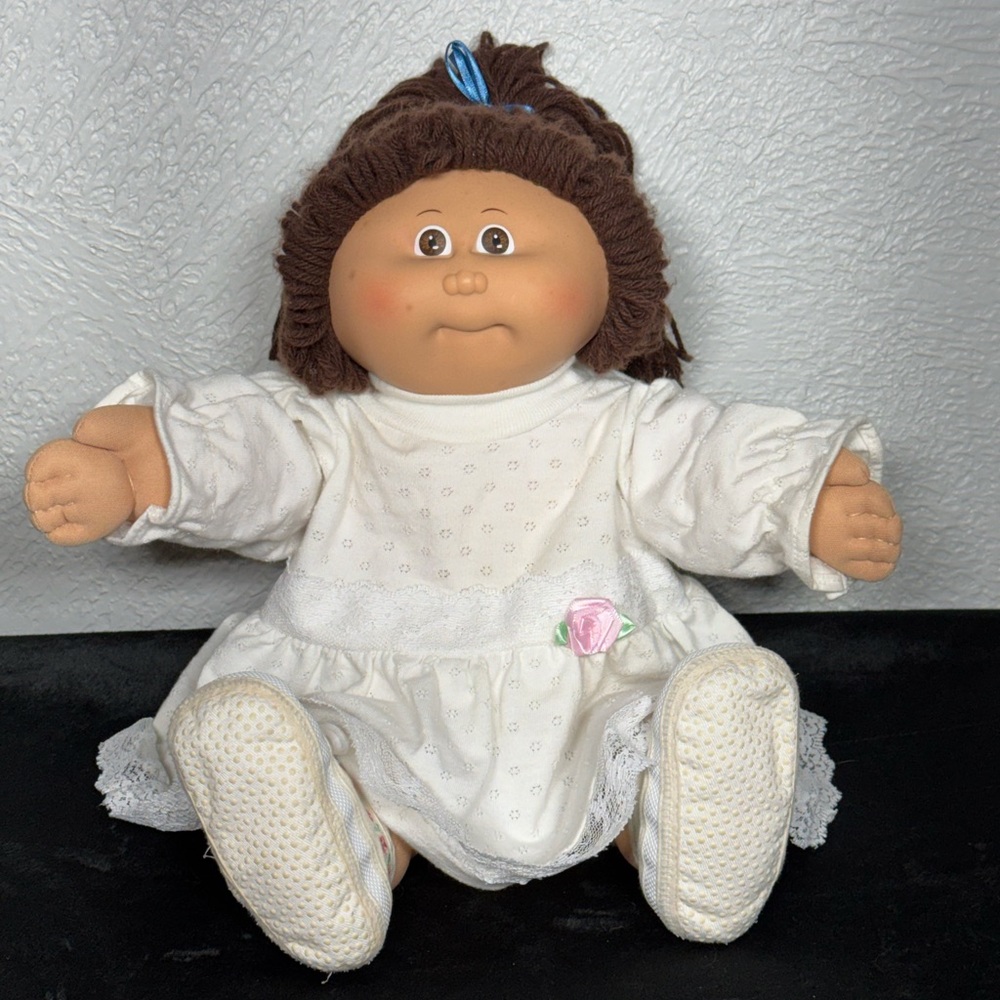 Cabbage Patch Doll in White Dress